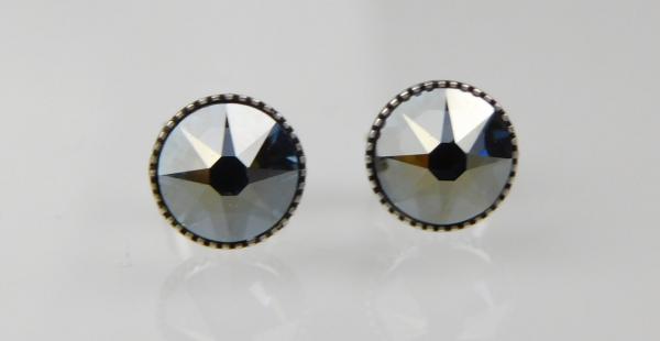 Crystal Blue Shade - Black Jack Ohrstecker LE